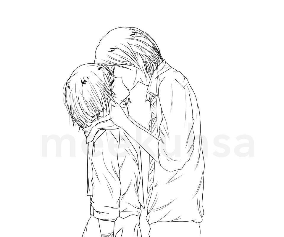 Mikasa Ackerman and Eren Jaeger (Au Haru Ride)